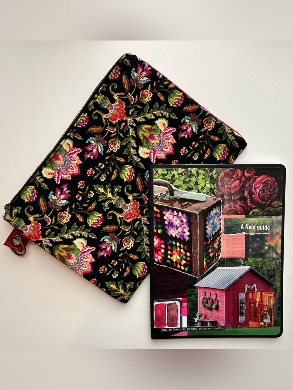 Moleskine Field Guide to Falling In Love Journal Kit with Cotton Damask Pouch